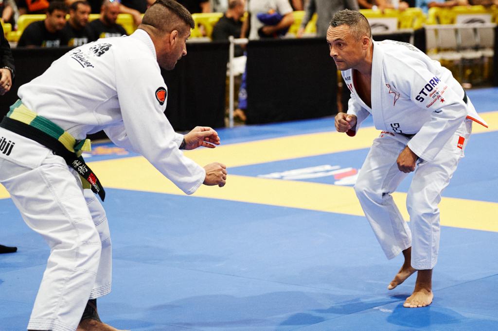 Head coach Mark Badham competing